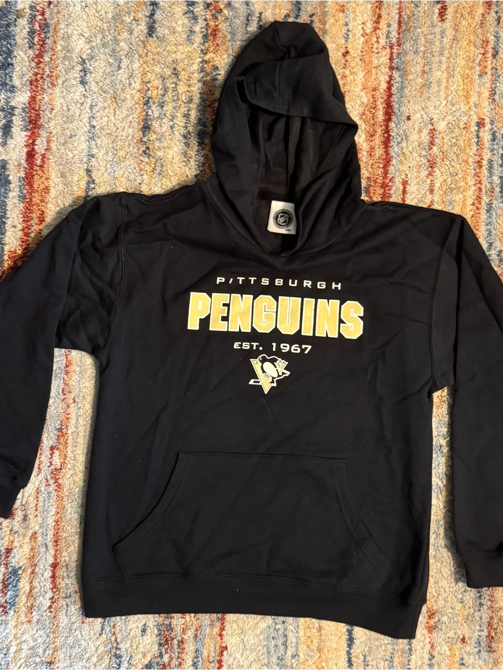 Kids NHL Pittsburgh Penguins Pullover Hoodie Size 8